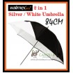 Walimex 2 in 1 Silver Reflex / Soft White Umbrella - 84CM